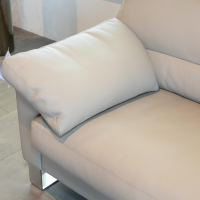 Erpo - Ecksofa Esparo 400 Bezug Leder I 43.210 Creme Kufen 8 HG Mit Kopfstütze Und Armlehnkissen - 3