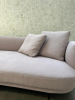 Walter Knoll - Sofa Maaru 850 Stoff Lino 7899 Magnolia Violett Gestell Schwarz Matt Pulverbeschichtet Inklusive 5 Kissen - 9