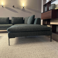 B&B Italia - Ecksofa Charles Large Stoff Super Sirte Kieferngrün Füße Aluminium Schwarz Verchromt Lackiert - 4