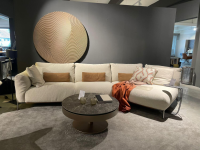 Cierre - Wohnlandschaft Chapeau Stoff Cat. 2 Orsetto 01/2 Beige mit 6 Kissen - 4