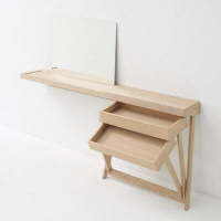 Arco - Anlehnschreibtisch Pivot Desk Eiche C 28 Whitewax - 3