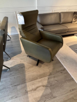 Violetta - Relaxsessel Aneta Leder 60 29 Olive Grün Manuell Verstellbar - 5