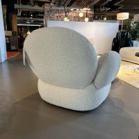 Freifrau - Sessel Nana Love Seat Stoff Nimbus 006 Bebris Beige Füße Kunststoff Inklusive Hocker - 3