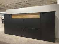 Venjakob - Sideboard Lumea 7243 3983 R Lack Anthrazit Matt Absetzung Eiche Gehackt Gebürstet Mit Beleuchtung - 4