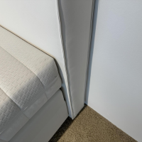 RUF Betten - Boxspringbett Mercata Kunstleder Weiß Creme Fuß S Schwarz Lackiert Mit Elektrischer Verstellung - 4