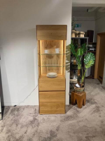 Natura - Vitrine Hillsboro Wildeiche Massiv Legno Geölt Türen Glas Inklusive Beleuchtung - 6