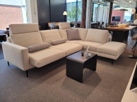 Contur - Sofa Enna Stoff Carmen Beige Naturel Füße Metallwinkel Schwarz - 3