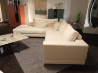 Contur - Ecksofa Cuneo 120 Select Stoff 20 Avignon 115 Silver Cream Beige Mit Verdeckten Gleitern Inklusive Vorstellkissen - 2