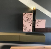 Capo D'Opera - Wohnwand 135 Kombination Mit Blattbronze Belegt Lack Matt Oliv - 4