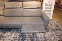 himolla - Ecksofa 1565 Calau Stoff Q2 Eden Tukan Grau Grün Füße Schwarz - 3