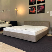 Walter Knoll - Polsterbett Yuuto 810 200 Stoff Tio 0301 Grau Braun Sockel Schwarz ohne Matratze ohne Lattenrost - 4