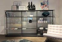 Knoll International - Regal Baron Glas Aluminium Eloxiert Schwarz - 3