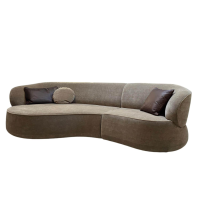 Bielefelder Werkstätten - Sofa Nimbo Stoff Savoy BW 1792-323 Taupe mit 3 Kissen - 10