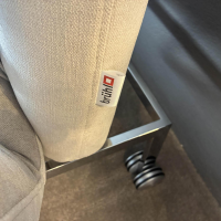 Brühl - Sofa Roro Small Stoff 3613 0045 Beige Grau Gestell Metall Verchromt Mit Verstellfunktion - 8