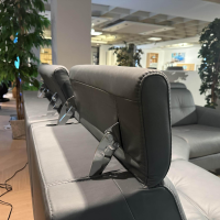 Stressless - Ecksofa Anna Leder Paloma 09472 Teal Blue Blau Fuß Organic 45 Matt Black Schwarz - 3