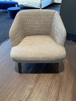 Giorgetti - 2-er Set Sessel Janet Braun Mit Nussbaum Gestell Und Leder - 5