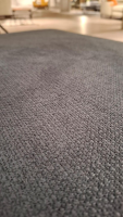 Global - Ecksofa Oviedo Stoff Regain Indigo Blau Füße Metall Matt Gebürstet - 5