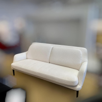 Bielefelder Werkstätten - Sofa Grace Stoff Queen BW1775-171 Weiß Creme Holzfüße Wengefarben - 5