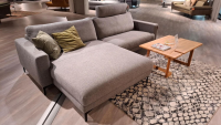 Global - Ecksofa Oviedo Stoff Catona Grey Grau Füße Metall Schwarz Mit Motorischer Relaxfunktion - 5
