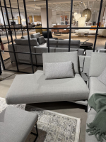 Rolf Benz - Ecksofa Cara Stof 14.162 Steingrau Fuß Kufen Stahl Schwarz - 3