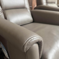 himolla - Ruhesessel 9773 Cumulus Quartett Leder Cubano A Braun Füße Rollen Schwarz Mit Aufstehhilfe - 2