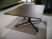 Ronald Schmitt Design - Couchtisch Kolo K 736 Platte Eiche Schwarz Höhenverstellbar Metall Sternfuß Schwarz - 5
