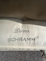 Schramm - Doppelbett Gala 18 S Stoff Nicola 3100 Anthrazit Füße Holz Inklusive Matratzen - 3