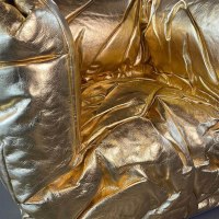 Edra - Sessel Sponge Metallisiertes Leder PLX Gold - 8