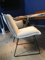 Haas - Essgruppe 3 Stühle Und Eckbank Mason Leder Rawhide Cognac Braun Und Stoff Lisboa 5 Beige Gestell Schwarz, inkl. Tisch - 5