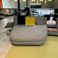 Walter Knoll - Sofagruppe Tama Living 822 Stoff Puro Mineral Grau Braun Kufen Nussbaum Geölt Inklusive Tischplatte Und Kissen - 11