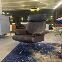 De Sede - Drehsessel DS 31 311 Leder Naturale Espresso Braun 5 Sternfuß Stahl Verchromt - 6