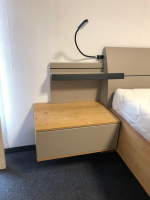Disselkamp - Schlafzimmer Cordoba Balkeneiche Echtholz Furniert Absetzung Taupe - 3