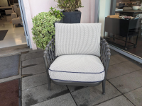 B&B Italia - Outdoorsessel Erica Stoff Elisir 820 Blau Creme - 5
