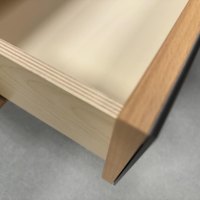 Wöstmann - Schlafzimmer WSM 4400 Kanadische Erle Massiv Natur Akzent Fronten Mattglas Cubanit Schwarz - 3