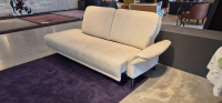 Activineo - Sofa Genua Stoff 7 Catania Creme Beige Füße Braun Gebeizt - 4
