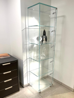 Dreieck - Vitrine Solus Optiwhite Glas mit 5 fokussierbaren LED-Spots - 4