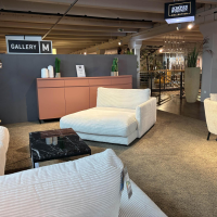 Schöner Wohnen-Kollektion - Ecksofa Garbo Stoff 6 Cord Snow Weiß Füße Kunststoff Schwarz Inklusive Longchair - 7