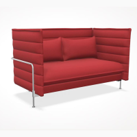 Vitra - Sofa Alcove 2-Sitzer Stoff Laser Rot - 5
