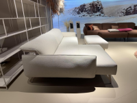 himolla - Ecksofa Tangram 9660 Stoff 08 Nomi Linen Beige Gestell Metall Beige Inklusive Hocker Und Verstellung - 7