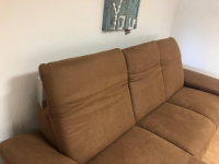 DFM - Ecksofa Fabeo Stoff Valentina 603 Zim Braun Holzfüße Buche Natur - 6