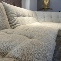 IP Design - Sofa Soulmate Stoff Zoey 171 Creme Beige Gestell Massivholz Füße Kunststoff Schwarz - 8