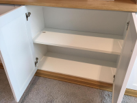 Schöner Wohnen-Kollektion - Buffetschrank Village 6415H Lack Weiß Akzent Asteiche Griffe Schwarz - 10