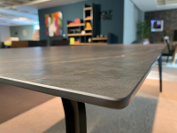 WK Wohnen - Esstisch Tischplatte Keramik Dekton2 D2332 Laurent Gestell Verkehrsschwarz - 6