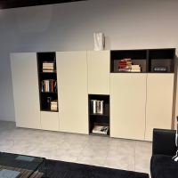 Kettnaker - Schrankkombination Alea Lack Kiesel Grau Absetzung Eiche Nero Inklusive Einteilung - 4