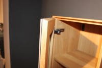 Paul Lindberg - Wohnwand Tookan Massiv Geölte Eiche Glastüre Satinato Taupe - 11