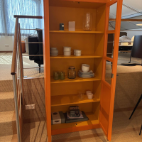 Marktex - Vitrine 6338/1-19 Massivholz Pinie Bicolor Orange Gelb Lasiert - 4