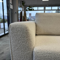 Gehlenborg Sitzmöbel - Sofa Style Filippo Uecher Stoff 2307 Scapigliata 20 Creme Gestell Metall Hochglanz Poliert - 2