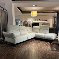 DFM - Ecksofa CR Victoria Leder WM Light Grey Fuß MR2 Schwarz - 11