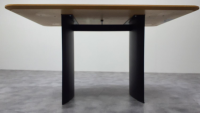 K+W - Esstisch 5239 1A Platte Asteiche Echtholzfurnier Gestell Metall Schwarz Strukturiert - 4