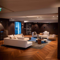 Minotti - Garnitur Roger Stoff H Weiß Gestell Aluminium Black Coffee Braun Inklusive Kissen - 5